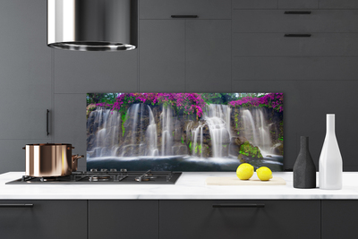 Painel vidro cozinha Cachoeira da Natureza