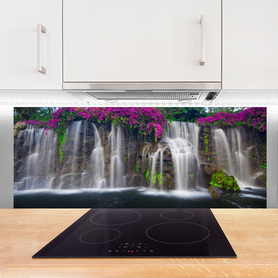 Painel vidro cozinha Cachoeira da Natureza