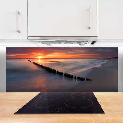 Painel cozinha Paisagem de praia e mar