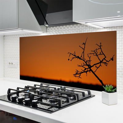 Painel vidro cozinha Arte em Árvore