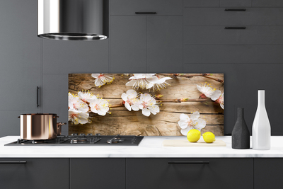 Painel vidro cozinha Flores Planta Natureza