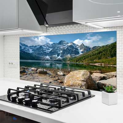 Painel cozinha Paisagem de lago de montanha