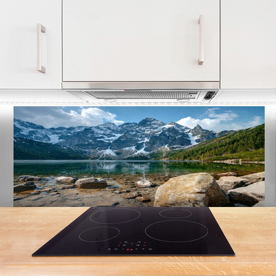 Painel cozinha Paisagem de lago de montanha