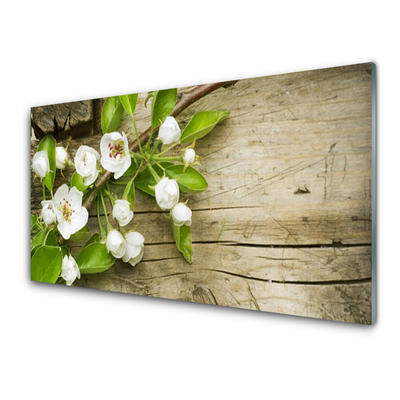 Painel vidro cozinha Flores Planta Natureza