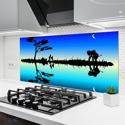 Painel vidro cozinha Gráficos Abstratos