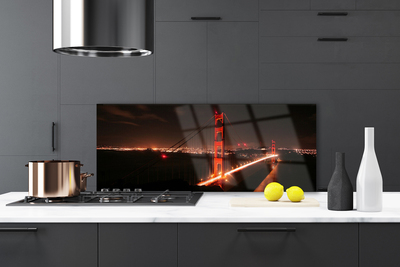 Painel vidro cozinha Arquitetura de pontes