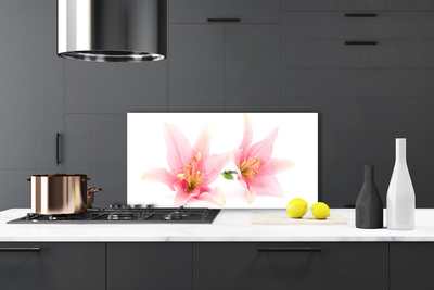 Painel vidro cozinha Flores Planta Natureza