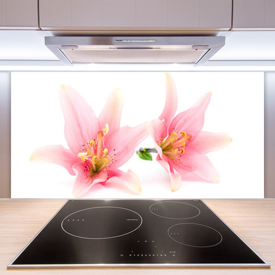 Painel vidro cozinha Flores Planta Natureza
