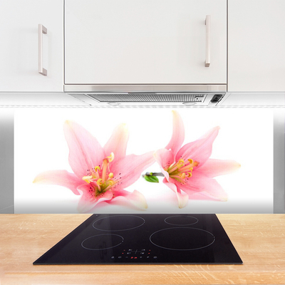 Painel vidro cozinha Flores Planta Natureza