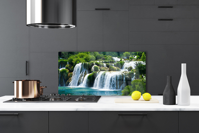 Painel vidro cozinha Cachoeira da Natureza