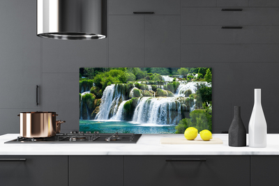 Painel vidro cozinha Cachoeira da Natureza