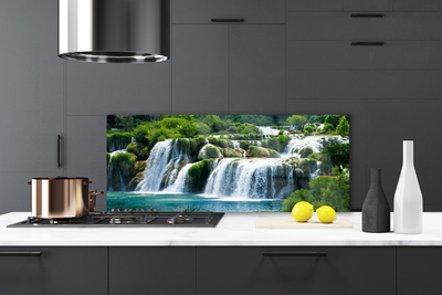 Painel vidro cozinha Cachoeira da Natureza