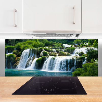 Painel vidro cozinha Cachoeira da Natureza