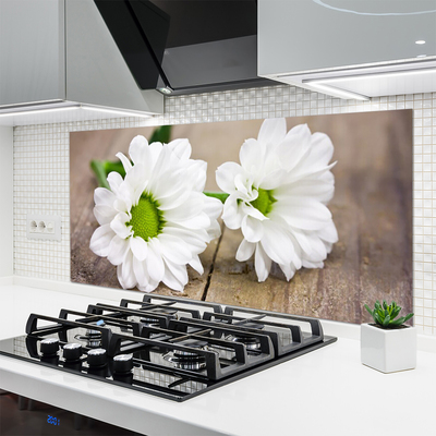 Painel vidro cozinha Flores Planta Natureza