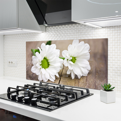 Painel vidro cozinha Flores Planta Natureza