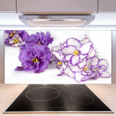 Painel vidro cozinha Flor Planta Natureza