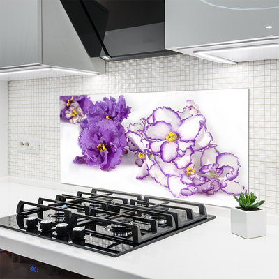 Painel vidro cozinha Flor Planta Natureza