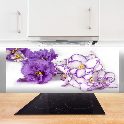 Painel vidro cozinha Flor Planta Natureza