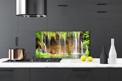 Painel vidro cozinha Cachoeira da Natureza