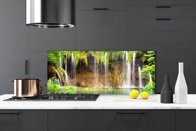 Painel vidro cozinha Cachoeira da Natureza