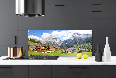 Painel cozinha Casas Paisagem de Montanha