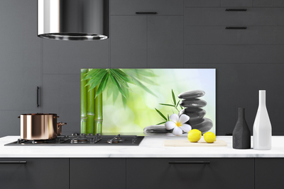 Painel cozinha Planta de flor de caule de bambu