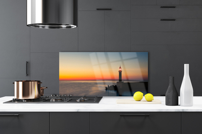 Painel vidro cozinha Paisagem do Farol