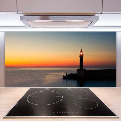 Painel vidro cozinha Paisagem do Farol