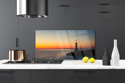 Painel vidro cozinha Paisagem do Farol