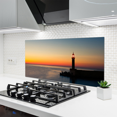 Painel vidro cozinha Paisagem do Farol