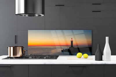 Painel vidro cozinha Paisagem do Farol