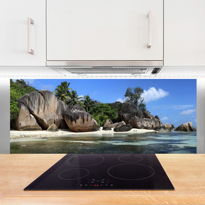 Painel cozinha Paisagem do Mar Rochoso