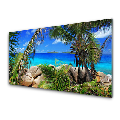 Painel cozinha Paisagem de folhas de rocha