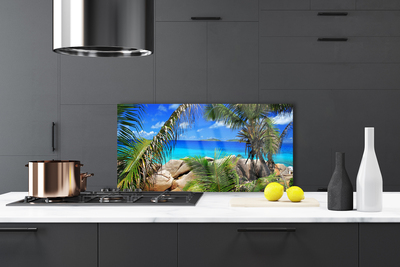 Painel cozinha Paisagem de folhas de rocha