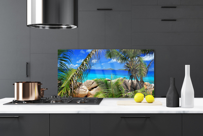 Painel cozinha Paisagem de folhas de rocha