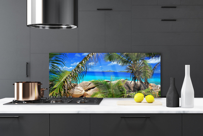 Painel cozinha Paisagem de folhas de rocha