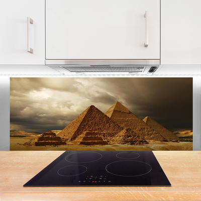 Painel vidro cozinha Arquitetura das Pirâmides