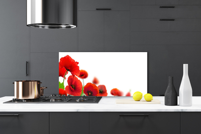 Painel cozinha Papoulas Vermelhas Natureza