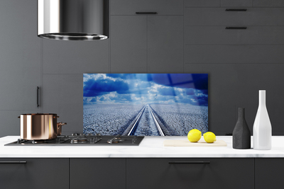 Painel vidro cozinha Arquitetura de Trilhas