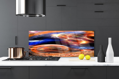 Painel vidro cozinha Universo de Abstração