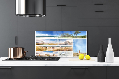 Painel vidro cozinha Paisagem Marinha