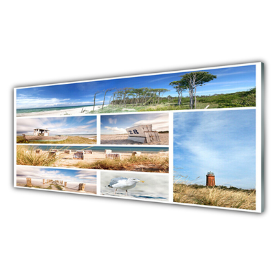 Painel vidro cozinha Paisagem Marinha