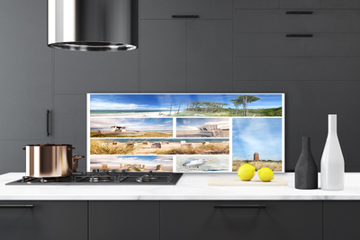 Painel vidro cozinha Paisagem Marinha