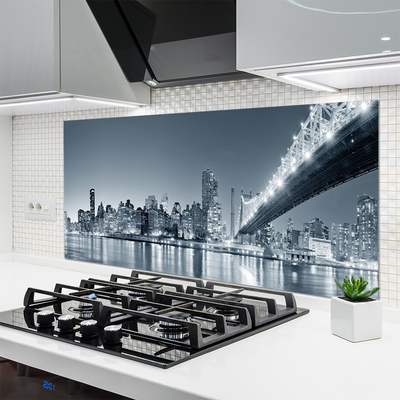 Painel vidro cozinha Arquitetura da Ponte da Cidade