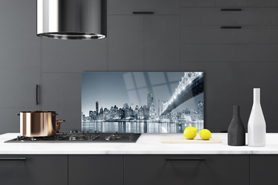 Painel vidro cozinha Arquitetura da Ponte da Cidade