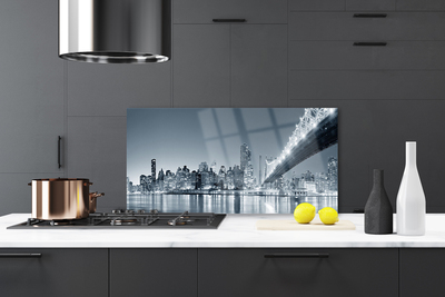 Painel vidro cozinha Arquitetura da Ponte da Cidade