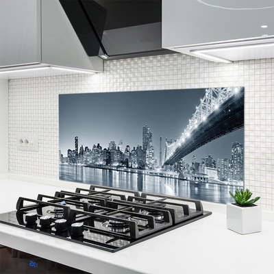 Painel vidro cozinha Arquitetura da Ponte da Cidade