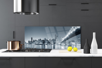 Painel vidro cozinha Arquitetura da Ponte da Cidade