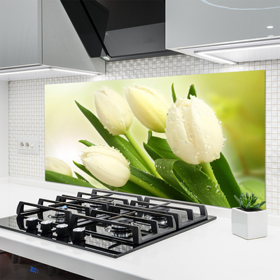 Painel cozinha Tulipas Flores Planta
