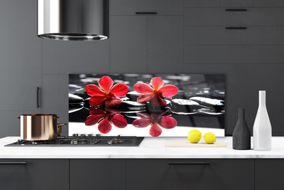 Painel cozinha Planta de pedras de flores